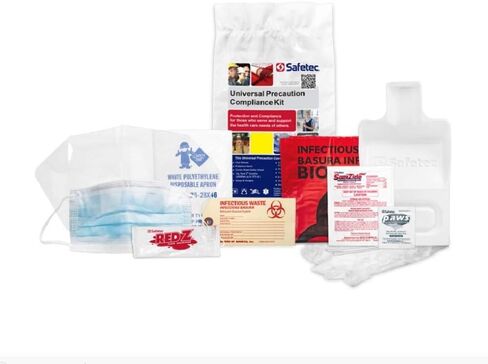مجموعة الوقاية العالمية من Safetec Biohazard، حقيبة بولي - 17100-1 لكل منها in Kuwait