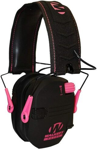 Walker's Razor Slim Electronic Muff (Black/Pink) with Protection Case in Kuwait