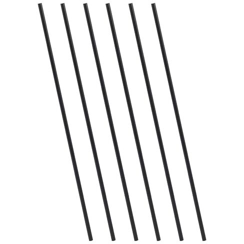 WADORN 6 قطع من قضبان ألياف الكربون، 11.8 × 0.2 بوصة سطح غير لامع من الكربون قضيب قضيب دائري صلب لطائرة RC DIY Craft Kite Model Car Quadcopter Multicoptor Frame Body Landing Gear in Kuwait