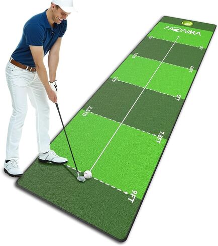 Honma Golf Putting mat with Distance Marker,26in X 9ft Golf Putting Green Indoor for Training fit for Home,Office & Outdoor in Kuwait