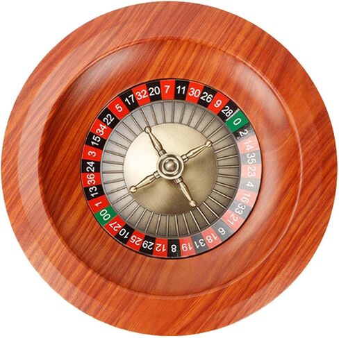Rotating Game Wheel, Portable Roulette Wheel 12.01 Inch (30.5cm) Diameter, High Density Board, Casino Party Game for Game Nights in Kuwait