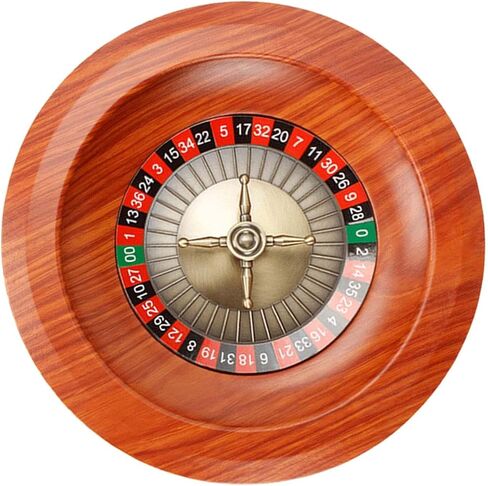 Rotating Game Wheel, Portable Roulette Wheel 12.01 Inch (30.5cm) Diameter, High Density Board, Casino Party Game for Game Nights in Kuwait