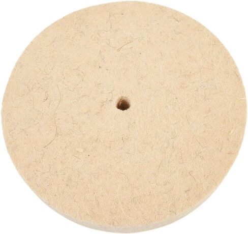 6 Inch Wool Felt Polishing Wheel, 150mm Buffing Pad Disc with 10mm Hole for Rotary Tools, Metal Glass Furniture Ceramic Marble Polisher Attachment in Kuwait