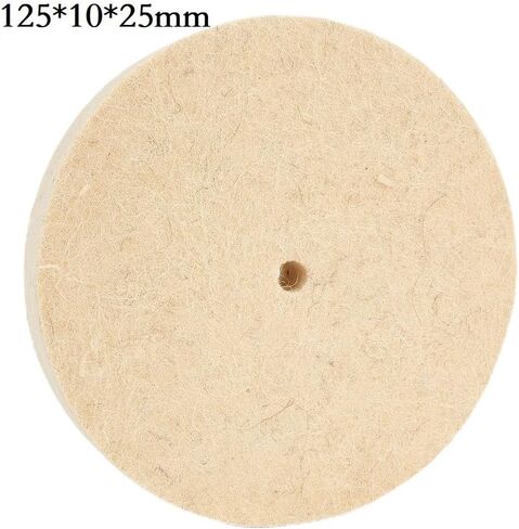 6 Inch Wool Felt Polishing Wheel, 150mm Buffing Pad Disc with 10mm Hole for Rotary Tools, Metal Glass Furniture Ceramic Marble Polisher Attachment in Kuwait