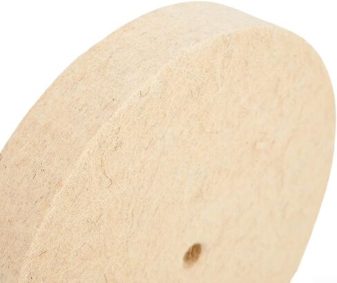 6 Inch Wool Felt Polishing Wheel, 150mm Buffing Pad Disc with 10mm Hole for Rotary Tools, Metal Glass Furniture Ceramic Marble Polisher Attachment in Kuwait
