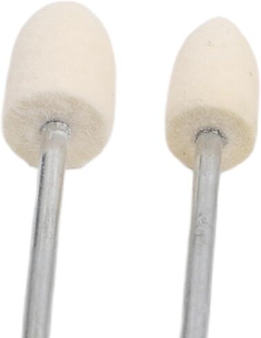 7pcs Wool Polishing Wheels Set 65mm Long Shank Felt Grinding Heads 3mm for Rotary Tools Metal Glass Sanding Buffing Accessories White in Kuwait