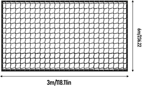 Baseball Backstop Net, HDPE Woven Impact Sports Netting, Tear Proof Training Net with Lock Stitched Rope Edges, Ideal for Hockey, Soccer, Football, Basketball, Lacrosse, Softball in Kuwait