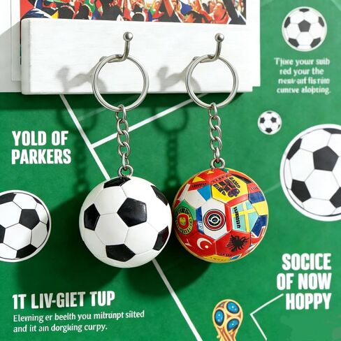 2PCS كرة القدم المفاتيح كأس العالم تصميم 2026 كرة القدم الكرة المفاتيح وكرة القدم المفاتيح كرة القدم الملحقات للرجال 2026 كرة القدم سلاسل المفاتيح حقيبة الظهر سحر الرياضة كرة القدم كأس سلاسل المفاتيح، هدايا كرة القدم in Kuwait
