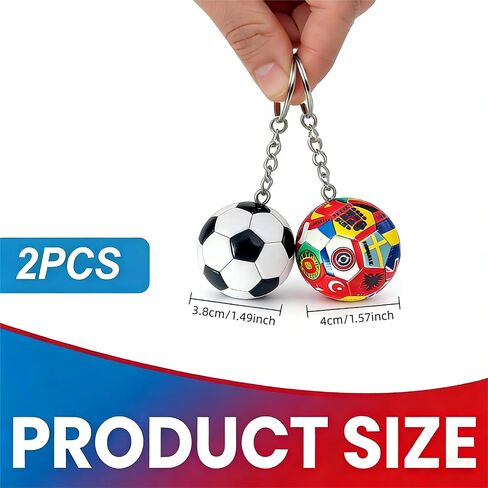 2PCS كرة القدم المفاتيح كأس العالم تصميم 2026 كرة القدم الكرة المفاتيح وكرة القدم المفاتيح كرة القدم الملحقات للرجال 2026 كرة القدم سلاسل المفاتيح حقيبة الظهر سحر الرياضة كرة القدم كأس سلاسل المفاتيح، هدايا كرة القدم in Kuwait
