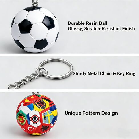 2PCS كرة القدم المفاتيح كأس العالم تصميم 2026 كرة القدم الكرة المفاتيح وكرة القدم المفاتيح كرة القدم الملحقات للرجال 2026 كرة القدم سلاسل المفاتيح حقيبة الظهر سحر الرياضة كرة القدم كأس سلاسل المفاتيح، هدايا كرة القدم in Kuwait