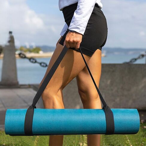 Yoga Mat Straps for Carrying, Adjustable Durable Yoga Mat Sling Organizer, Carrying Large Mats, Black (Mat Not Included) in Kuwait