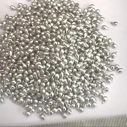 50 جرامًا من الكريات المعدنية المصنوعة من القصدير - 99.99% من الخرز النقي للتجارب المعملية ومجموعة الهوايات in Kuwait