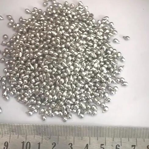 50 جرامًا من الكريات المعدنية المصنوعة من القصدير - 99.99% من الخرز النقي للتجارب المعملية ومجموعة الهوايات in Kuwait