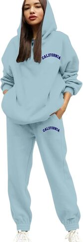 Sweatsuits النساء 2 قطعة الزي هوديس البلوز رياضية Sweatpant بدلة رياضية الخريف الشتاء صالة Jogger السفر الزي in Kuwait