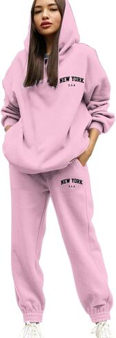 Sweatsuits النساء 2 قطعة الزي هوديس البلوز رياضية Sweatpant بدلة رياضية الخريف الشتاء صالة Jogger السفر الزي in Kuwait