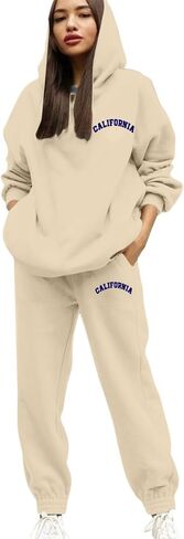 Sweatsuits النساء 2 قطعة الزي هوديس البلوز رياضية Sweatpant بدلة رياضية الخريف الشتاء صالة Jogger السفر الزي in Kuwait