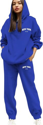 Sweatsuits النساء 2 قطعة الزي هوديس البلوز رياضية Sweatpant بدلة رياضية الخريف الشتاء صالة Jogger السفر الزي in Kuwait