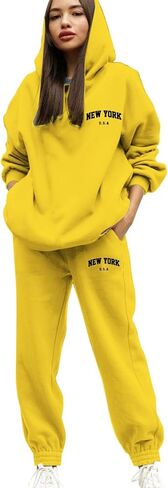 Sweatsuits النساء 2 قطعة الزي هوديس البلوز رياضية Sweatpant بدلة رياضية الخريف الشتاء صالة Jogger السفر الزي in Kuwait