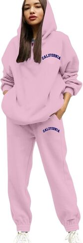 Sweatsuits النساء 2 قطعة الزي هوديس البلوز رياضية Sweatpant بدلة رياضية الخريف الشتاء صالة Jogger السفر الزي in Kuwait