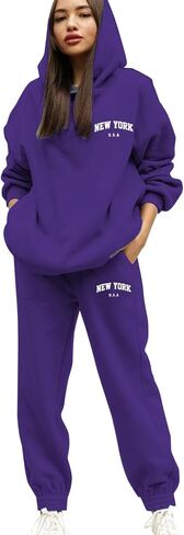 Sweatsuits النساء 2 قطعة الزي هوديس البلوز رياضية Sweatpant بدلة رياضية الخريف الشتاء صالة Jogger السفر الزي in Kuwait