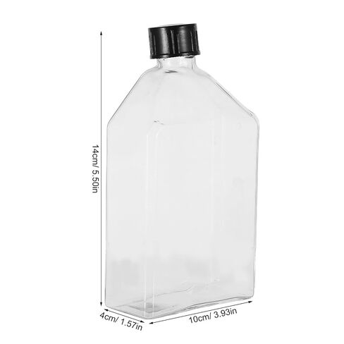 Operitacx Lab Glassware Bottle - Transparent Reusable Cell Culture Flask for Teaching Labs and Bioscience Research - Stoppered Top for Tight Seal 200ml/6.76oz in Kuwait
