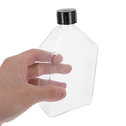 Operitacx Lab Glassware Bottle - Transparent Reusable Cell Culture Flask for Teaching Labs and Bioscience Research - Stoppered Top for Tight Seal 200ml/6.76oz in Kuwait