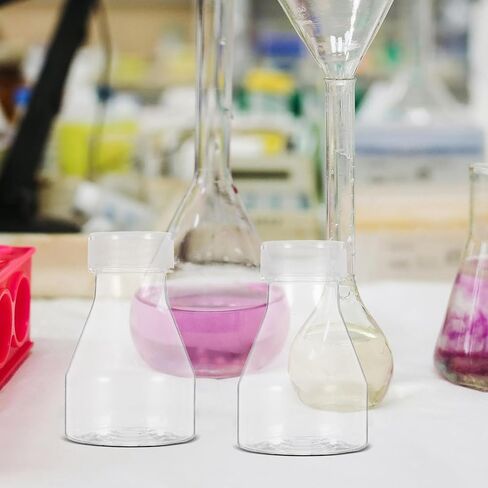 قطعتان من قوارير المختبر البلاستيكية من Healeved سعة 150 مل، مقاومة للحرارة العالية وقابلة لإعادة الاستخدام مع تصميم مريح لسهولة التعامل مع ثقافة الخلايا والبيئات التجريبية in Kuwait