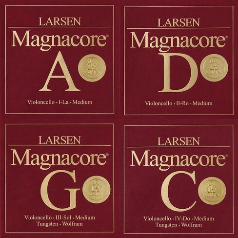 Larsen Magnacore Arioso Cello Strings – Medium Tension Set – Light Feel with Brilliant Depth in Kuwait