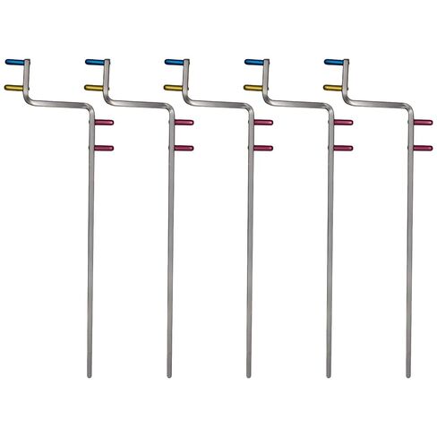 5 Pack Dental X-Ray Positioner Arms, Double-Headed Metal Aligning Rods, Stainless Steel, 6.7 X 1.6 X 0.4 in / 17 X 4 X 1 Cm in Kuwait