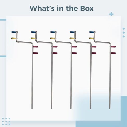 5 Pack Dental X-Ray Positioner Arms, Double-Headed Metal Aligning Rods, Stainless Steel, 6.7 X 1.6 X 0.4 in / 17 X 4 X 1 Cm in Kuwait