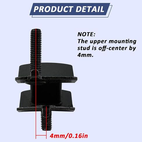 مولد 2000-4750 واط مضاد للاهتزاز متوافق مع Honda Predator Champion Firman 2000 2500 3000 3500 4000 4750 واط مولدات مفتوحة الإطار قدم مطاطية ممتصة للصدمات (2 يسار/2 يمين) in Kuwait