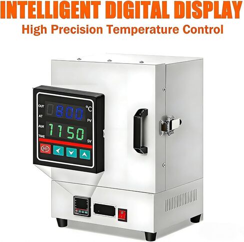 2000W Laboratory Closed Muffle Furnace, Fast Heating Muffle Furnace, Electric Ceramic Laboratory Muffle Furnace, for Lost Wax Casting, Metal Annealing and Laboratory Heat Treatment Work in Kuwait