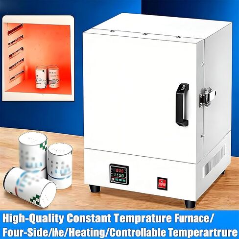2000W Electric Sintering Furnace, Digital Display Lab Equipment, 1150℃ Melter Oven for Jewelry, Metalwork and Pottery, Tabletop Muffle Oven in Kuwait