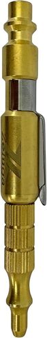 Zeluga 28-577 1/4 Inch Adjustable Pocket Air Blow Gun, Pen Style Brass Air Blower Nozzle with Clip, Industrial Air Blow Gun Fits 1/4" Industrial M-Style Quick Coupler in Kuwait