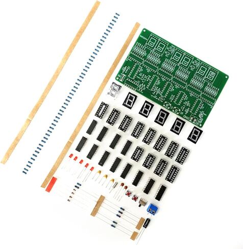Precise 6 Digit Electronic Clock Training Set for Soldering Practice and Lab Equipment Assembly Digital Clock Kit in Kuwait