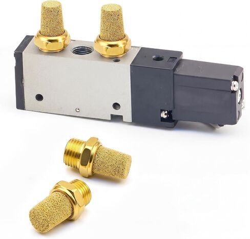 20 Pcs Air Pneumatic Mufflers1/4" Inch Npt Male Thread Sintered Bronze Exhaust Muffler Silencer Sintered Bronze Pneumatic Muffle in Saudi Arabia