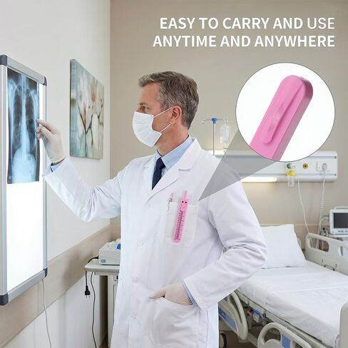 EKG Calipers with Ruler, Portable ECG Calipers Measuring Tool | Electrocardiogram Divider for Nursing, Doctors, Medical Student, Pink in Kuwait