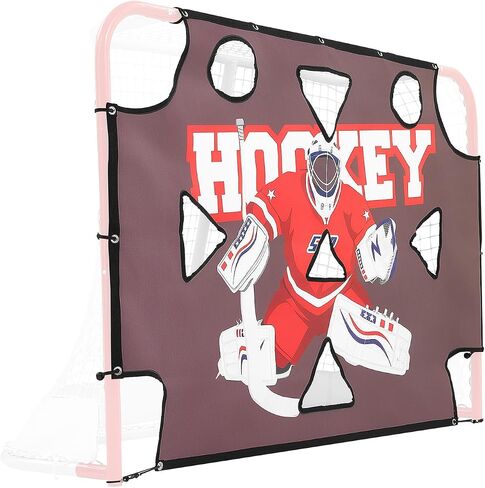 هدف إطلاق النار لحارس المرمى من VEVOR Street Hockey، هدف ممارسة هدف هوكي الجليد لمدرس الرماية، شبكة ممتازة مقاومة للتمزق مع 11 فتحة، أهداف سهلة التركيب، معدات تدريب لممارسة دقة الرماية in Kuwait