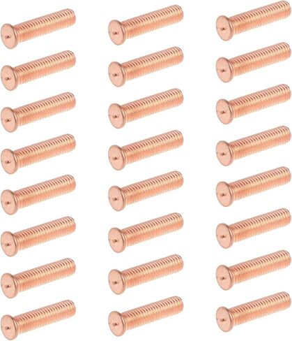 50pcs Auto Body Repair Pins 5mm Aluminum Copper Plated Welding Studs for Collision Repair and Dent Removal on Doors and Trunks, Panel Restoration Without Paint Damage in Kuwait