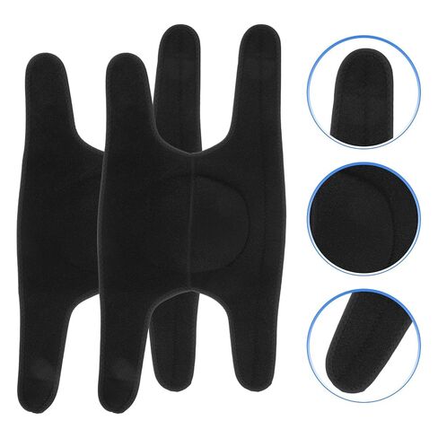 Ciieeo 2pcs Black Eva Foam Knee Pads for Running and Basketball, Comfortable and Thick Sponge Protector to Reduce Swelling, Sturdy Sports Support Gear for Outdoor Activities in Kuwait