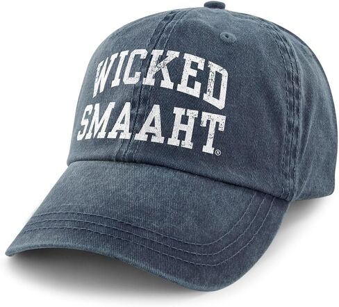 Chowdaheadz Wicked Smaaht Printed Washed Dad Hat in Saudi Arabia