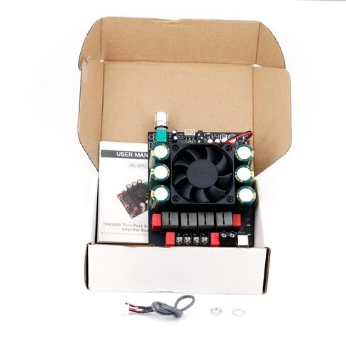 Spectrum Analyzers for ZK-6002 600W 2 Channel Stereo Audio Amplifier Board High Power Class H Amp TPA3255 Chips Low Distortion Wide Voltage（Color:Black in Kuwait