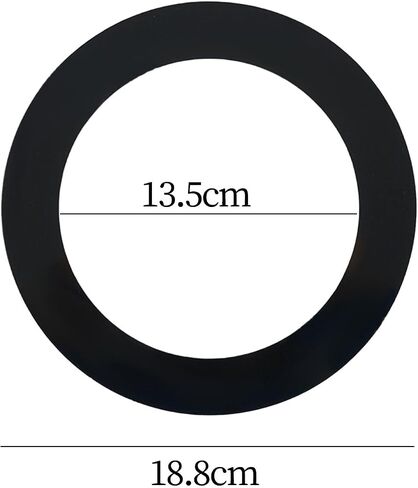 DYNWAVE Bass Drum Port Hole Protector Ring، ملحق للطبول، أسود in Kuwait