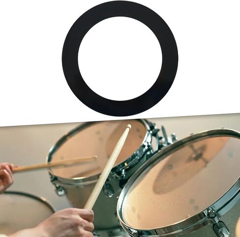 DYNWAVE Bass Drum Port Hole Protector Ring، ملحق للطبول، أسود in Kuwait