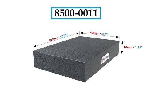 Dasqua 8500-0011 Grade A Granite Surface Plate for Precision Measurement, 400 x 400 x 60 mm Size in Kuwait