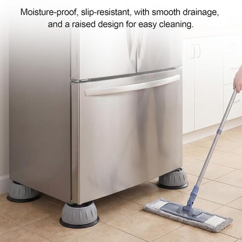 4 PCS Anti Vibration Pads for Washing Machine Leveling Feet Rubber Anti-Vibration Feet Pad Antivibration Pads for Washing Machine Reduce Noise Dryer Shock Prevent Walking, Universal Size in Kuwait