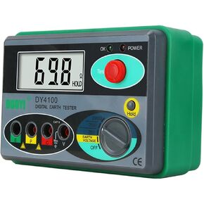 Ground Resistance Meter Advanced Digital Resistance Tester with Multimeter Voltmeter Display Backlight Data Hold for Electric Equipment in Kuwait