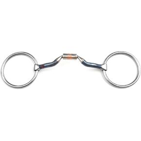 Loose Ring Ported Barrel Horse Bits Blue Sweet Iron Alloy – Comfort Snaffle with Tongue Relief, Gentle Training Bits for Sensitive Horses, Soft Contact Riding in Kuwait