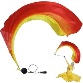 Silk Poi,Swing Balls Dance Flags Praise Dance Flags | Gorgeous Gradient Colors Worship for Church, Stage & Tribal in Kuwait