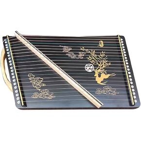 Guzheng with Accessories, Many Patterns Available, 21 Strings, 55x34 CM(H) in Saudi Arabia